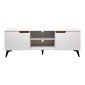 Έπιπλο τηλεόρασης Kemvio pakoworld  sonoma-λευκό 150x38x44εκ