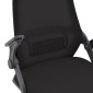 Καρέκλα γραφείου Reji pakoworld mesh ύφασμα μαύρο 58x60x89-99εκ