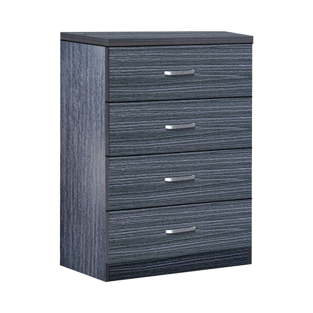 Συρταριέρα Killian pakoworld  με 4 συρτάρια zebrano 80x40x80εκ