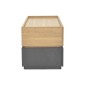 Κομοδίνο Sonlen pakoworld mdf σε sonoma-ανθρακί απόχρωση 60x40x44.5εκ