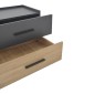 Κομοδίνο Sonlen pakoworld mdf σε sonoma-ανθρακί απόχρωση 60x40x44.5εκ