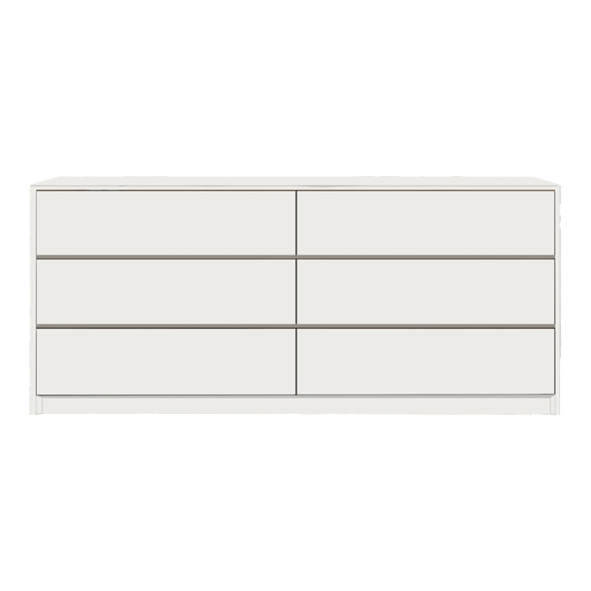 Συρταριέρα Kuanger pakoworld mdf σε λευκή απόχρωση 120x40x70εκ