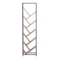 Βιβλιοθήκη Orunta pakoworld oak- μαύρο μέταλλο 40x26.5x150εκ
