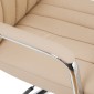 Καρέκλα γραφείου διευθυντή Morales pakoworld pu cappuccino 60x70x118-124εκ
