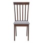 Καρέκλα Houston pakoworld rubberwood σε καρυδί απόχρωση 40x49x94εκ