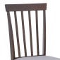 Καρέκλα Houston pakoworld rubberwood σε καρυδί απόχρωση 40x49x94εκ