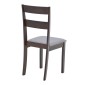 Καρέκλα Dallan pakoworld rubberwood σε καρυδί απόχρωση 40x47.5x89εκ