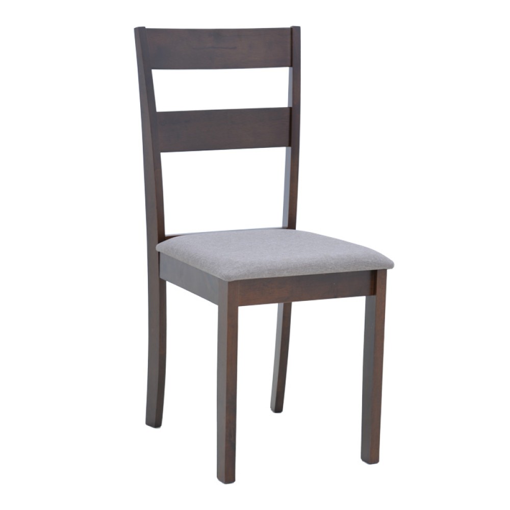 Καρέκλα Dallan pakoworld rubberwood σε καρυδί απόχρωση 40x47.5x89εκ