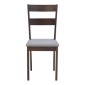 Καρέκλα Dallan pakoworld rubberwood σε καρυδί απόχρωση 40x47.5x89εκ