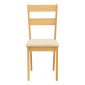 Καρέκλα Dallan pakoworld rubberwood σε φυσική απόχρωση 40x47.5x89εκ