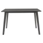 Τραπέζι Benson pakoworld MDF σε rustic grey απόχρωση 120x75x75εκ
