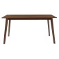 Τραπέζι Benson pakoworld MDF σε καρυδί απόχρωση 150x90x75εκ