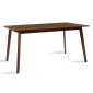 Τραπέζι Benson pakoworld MDF σε καρυδί απόχρωση 150x90x75εκ