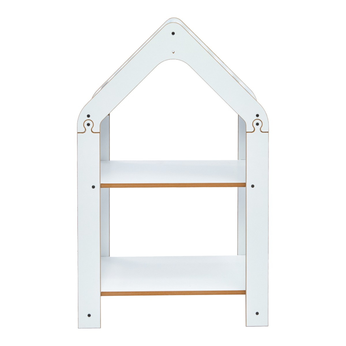 Ραφιέρα τ. Montessori Zoilen pakoworld λευκό-μπλε mdf 50x30x80εκ