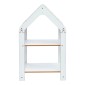 Ραφιέρα τ. Montessori Zoilen pakoworld λευκό-μπλε mdf 50x30x80εκ