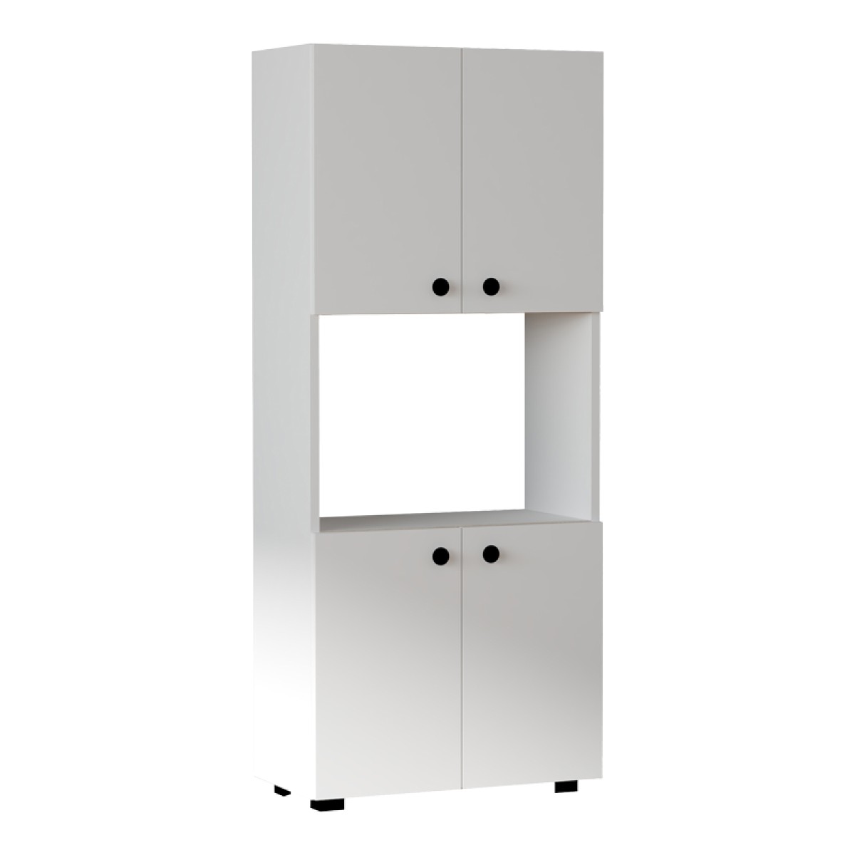 Στήλη Guzel pakoworld σε λευκή απόχρωση 60x31.4x140εκ