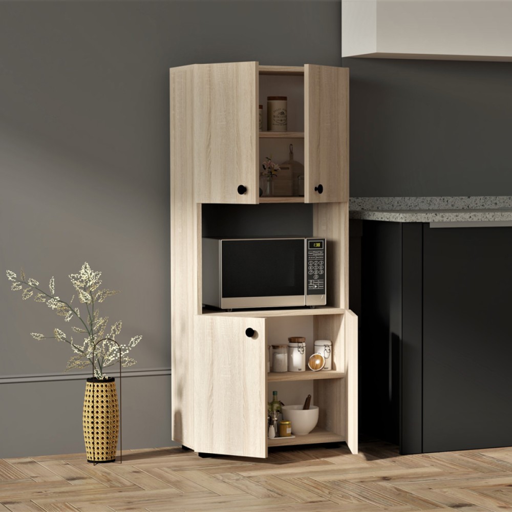 Στήλη Guzel pakoworld σε sonoma απόχρωση 60x31.4x140εκ