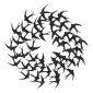 Διακοσμητικό τοίχου Swarm pakooworld μαύρο μεταλλικό Φ50x0,15εκ