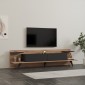 Έπιπλο τηλεόρασης Astry pakoworld καρυδί με ανθρακί 180x36,8x45εκ