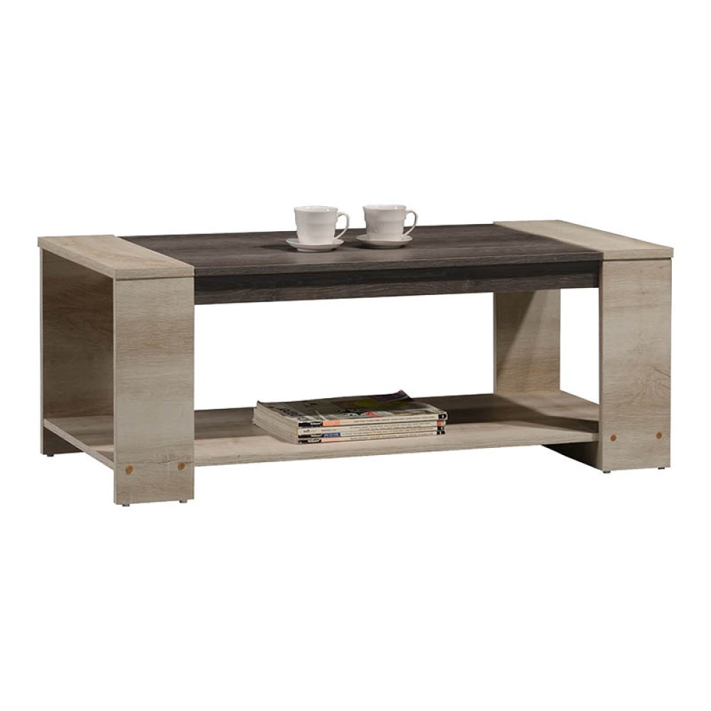Τραπέζι σαλονιού OLYMPUS pakoworld χρώμα castillo-toro 110x51x42,5εκ