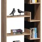 Βιβλιοθήκη Naya pakoworld sonoma-ανθρακί 72x30x182.5εκ