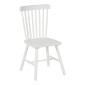 Καρέκλα Melia pakoworld rubberwood σε λευκή απόχρωση 45x51x87εκ