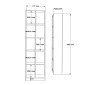 Βιβλιοθήκη Oteca 10θέσεων pakoworld oak 51.1x25.4x180εκ