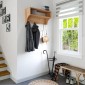 Κρεμάστρα Crosta pakoworld σε oak απόχρωση 80x28x40εκ