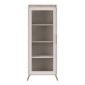 Βιτρίνα Belka pakoworld κρεμ με oak 55,6x45x152,6εκ