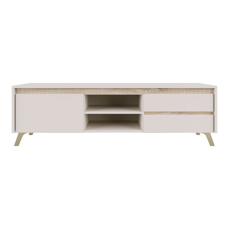 Σύνθετο σαλονιού Belka pakoworld κρεμ με oak 210,6x45x152,6εκ