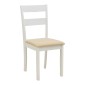 Τραπεζαρία Dallan Lars pakoworld 5τεμ λευκό rubberwood Φ100(+38)x100x75εκ