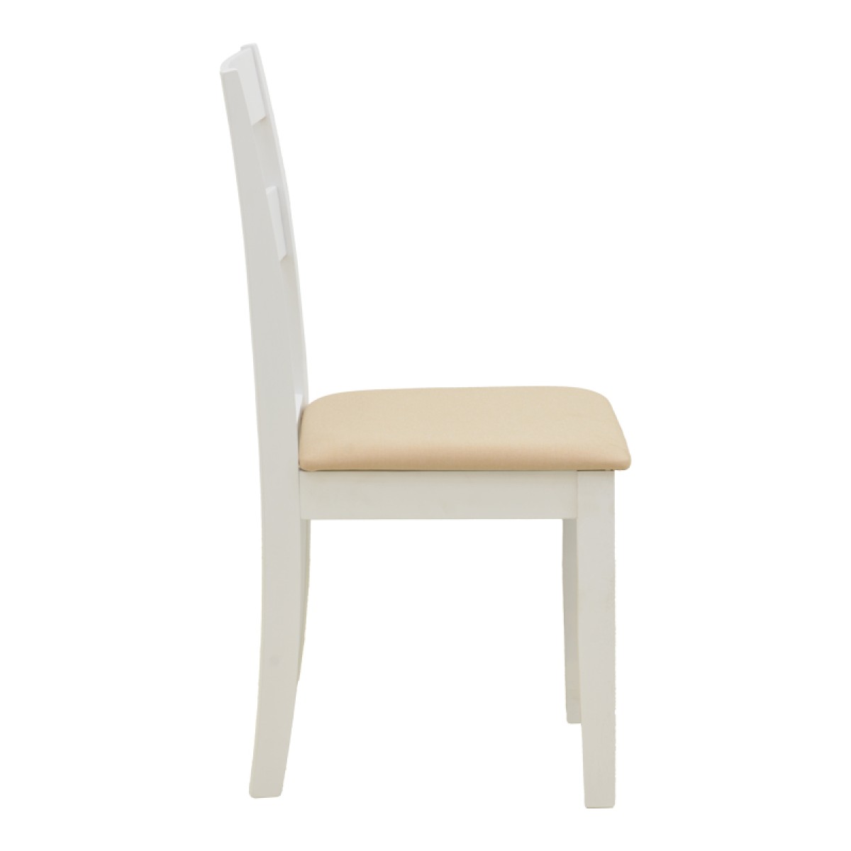 Τραπεζαρία Dallan Lars pakoworld 5τεμ λευκό rubberwood Φ100(+38)x100x75εκ