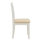 Τραπεζαρία Dallan Lars pakoworld 5τεμ λευκό rubberwood Φ100(+38)x100x75εκ