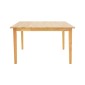 Τραπεζαρία Dallan Country pakoworld 5τεμ σε φυσική απόχρωση rubberwood 120-150x80x74εκ