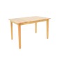 Τραπεζαρία Dallan Country pakoworld 7τεμ σε φυσική απόχρωση rubberwood 120-150x80x74εκ