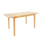 Τραπεζαρία Dallan Country pakoworld 7τεμ σε φυσική απόχρωση rubberwood 120-150x80x74εκ