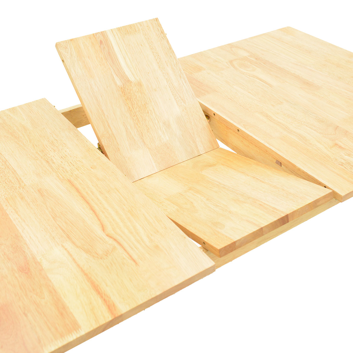Τραπεζαρία Dallan Country pakoworld 7τεμ σε φυσική απόχρωση rubberwood 120-150x80x74εκ