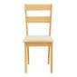 Τραπεζαρία Dallan Country pakoworld 7τεμ σε φυσική απόχρωση rubberwood 120-150x80x74εκ