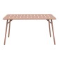 Τραπέζι Moraja pakoworld terracotta μέταλλο 140x80x72εκ