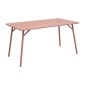 Τραπέζι Moraja pakoworld terracotta μέταλλο 140x80x72εκ