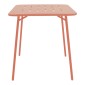 Τραπέζι Moraja pakoworld terracotta μέταλλο 70x70x73εκ