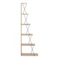 Βιβλιοθήκη mini Tars pakoworld sonoma-μαύρο 50x22x150εκ