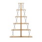 Βιβλιοθήκη mini Tars pakoworld sonoma-μαύρο 100x22x150εκ