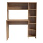 Γραφείο με βιβλιοθήκη Janson pakoworld oak 113.2x40x141.8εκ