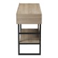 Κονσόλα Vien pakoworld σε sonoma-μαύρη απόχρωση 139x43x75.5εκ