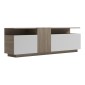 Έπιπλο τηλεόρασης Vendora pakoworld σε sonoma-λευκή απόχρωση 150x29.5x46.3εκ