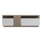 Έπιπλο τηλεόρασης Vendora pakoworld σε sonoma-λευκή απόχρωση 150x29.5x46.3εκ