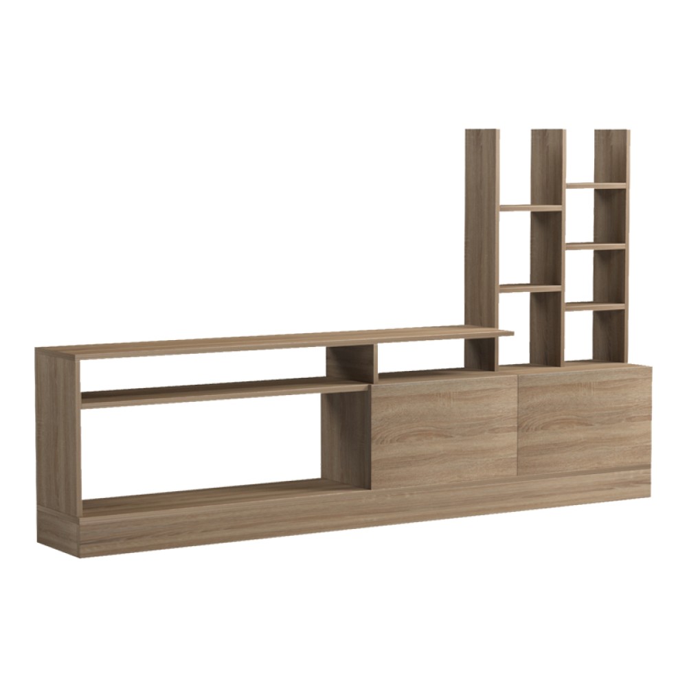 Σύνθετο σαλονιού Seruno pakoworld sonoma 170x25x100εκ