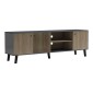 Έπιπλο τηλεόρασης Tuscany pakoworld sonoma-ανθρακί 180x41x51εκ