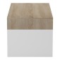 Τραπέζι σαλονιού Consa pakoworld sonoma - λευκό 120x60x52.8εκ